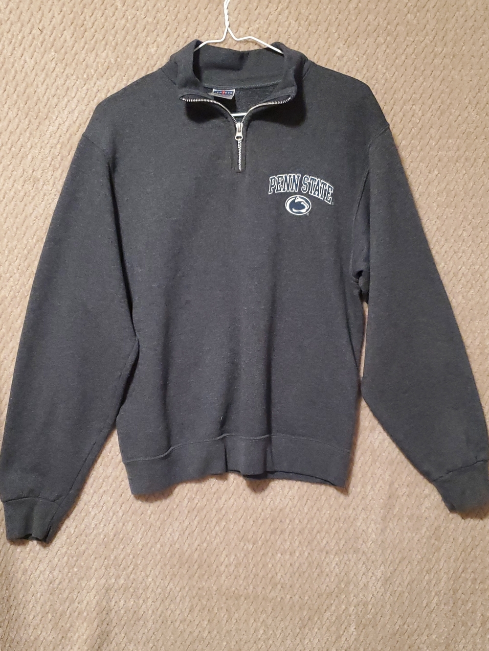 Jerzees Charcoal Penn State Quarter-Zip Sweatshirt